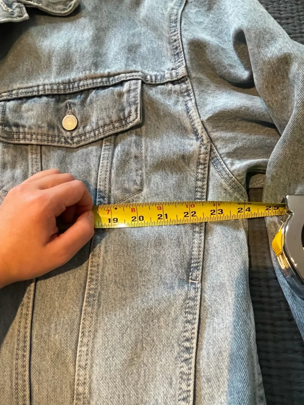 Levi's Light Wash Denim Jacket in Blue - Picture 7 of 10